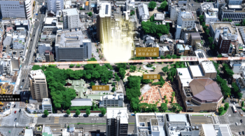 レ・ジェイド岐阜金公園　周辺写真CG合成