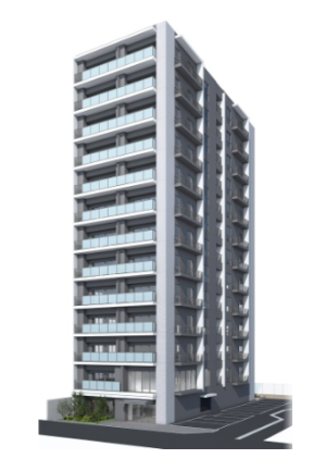 イーグルコート大津フロント　外観完成予想図