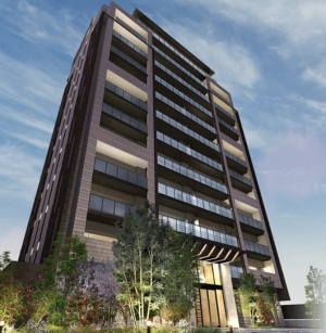 クレアホームズ万代町アクアスクエア　外観完成予想図