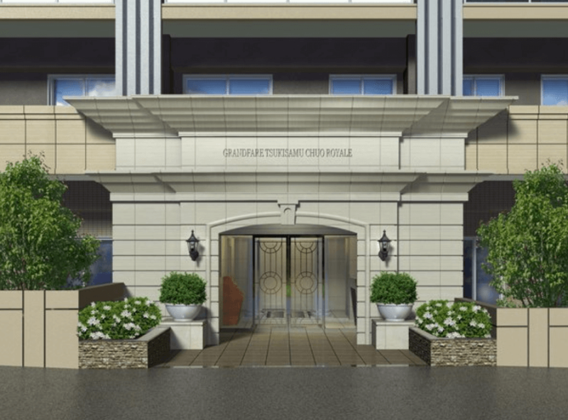ファイル:グランファーレ月寒中央ロワイヤル エントエランスアプローチ完成予想図.png