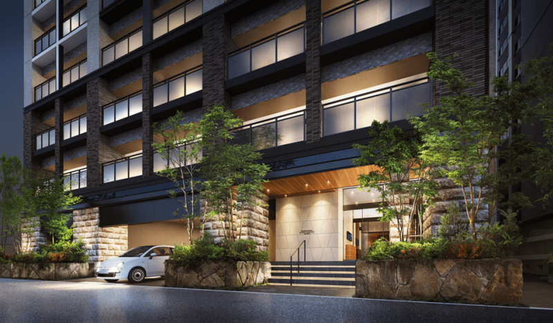 ファイル:グランフォーレ千早マークスクエア イーストウイング エントランスアプローチ完成予想図.png