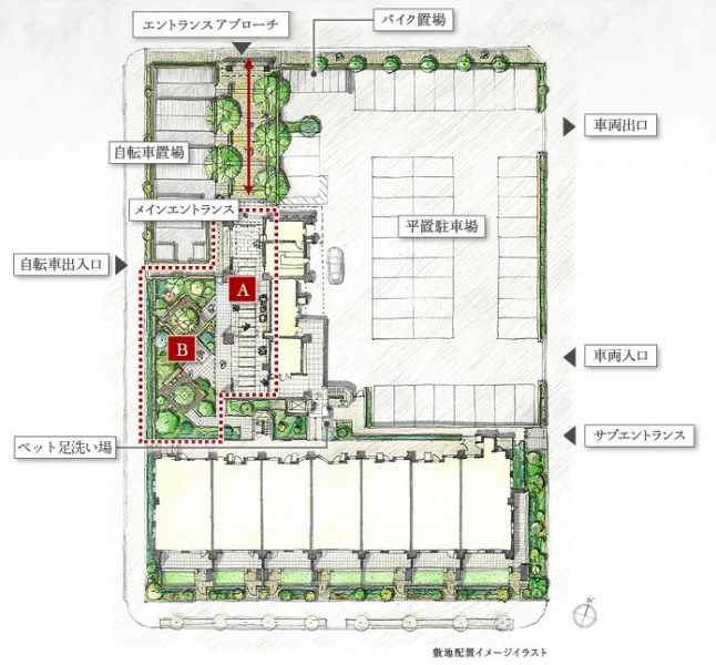 ファイル:ザ・パークハウス 武蔵浦和敷地配置図.JPG
