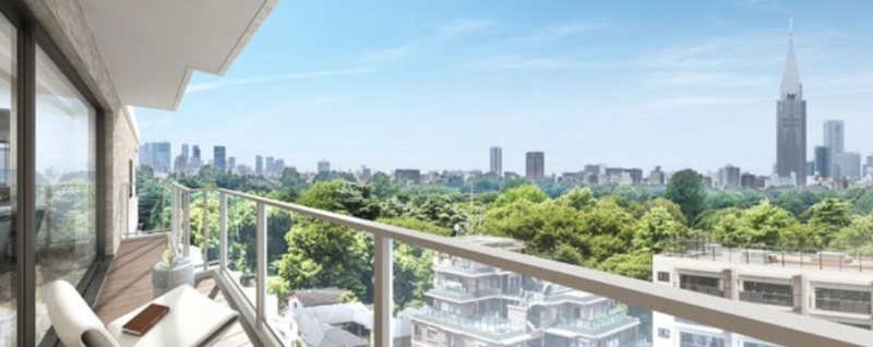 ファイル:ディアナコート御苑内藤町 バルコニー完成予想CG.png