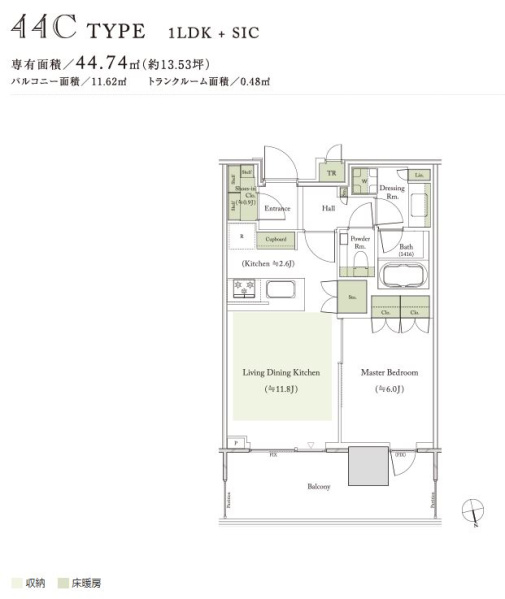 ファイル:パークコート浜離宮ザ タワー44ctype.JPG