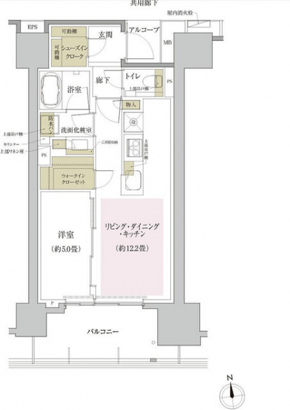 ファイル:プラウド新宿牛込柳町Gタイプ 44.70㎡.jpg