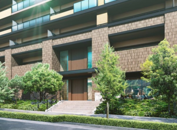 エガオガオカ プロジェクト（リーフィアレジデンス橋本）　エントランス完成予想図