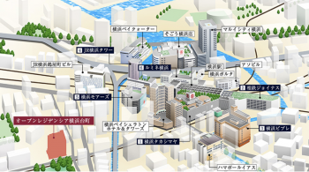 オープンレジデンシア横浜台町　周辺概念図