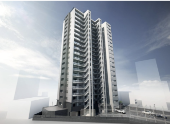 グランドパレス大分駅南タワー　外観完成予想図2