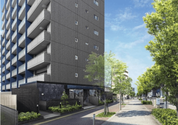 ファミリアーレ日比野スクエア　エントエランスアプローチ完成予想図