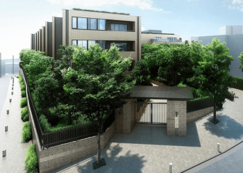 フォレセーヌ渋谷富ヶ谷　外観完成予想CG1