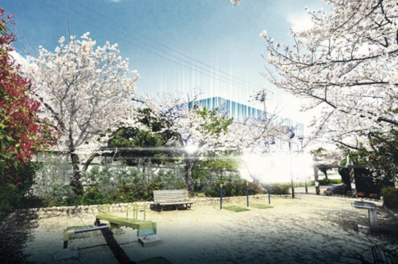 ファイル:ブランズ甲子園浜田町 外観完成予想図（浜田公園から）.png