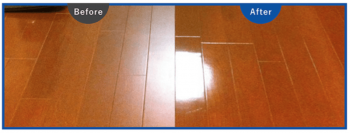 フローリングのアクリルコーティング