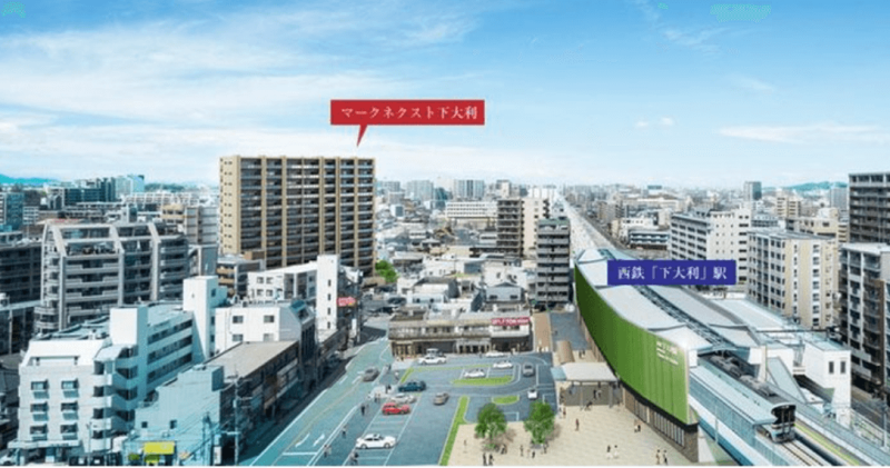 ファイル:マークネクスト下大利 周辺写真CG合成.png