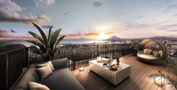 クリオ鵠沼海岸グランロワ　屋上テラス完成予想図（Iタイプ）