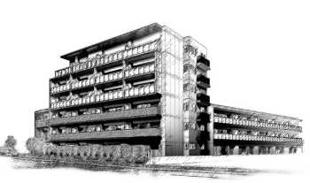 ユニハイム所沢プロジェクト　外観完成イメージ図