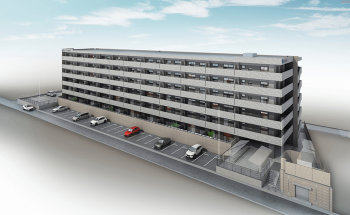 アルファスマート九産大前駅　外観完成予想図2