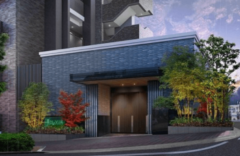 エヌヴィ御影 ザ・レジデンス　エントランス完成予想図