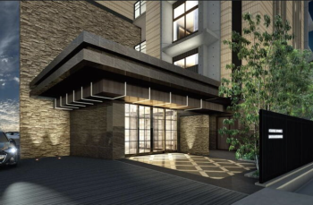 クレアホームズ道後西 ザ・レジデンス　エントエランスアプローチ完成予想図