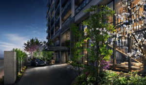 グランドメゾン大須 ザ・タワー　車寄せ完成予想図