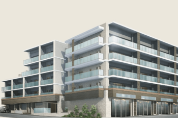 マストメゾン朝霧　外観完成予想図