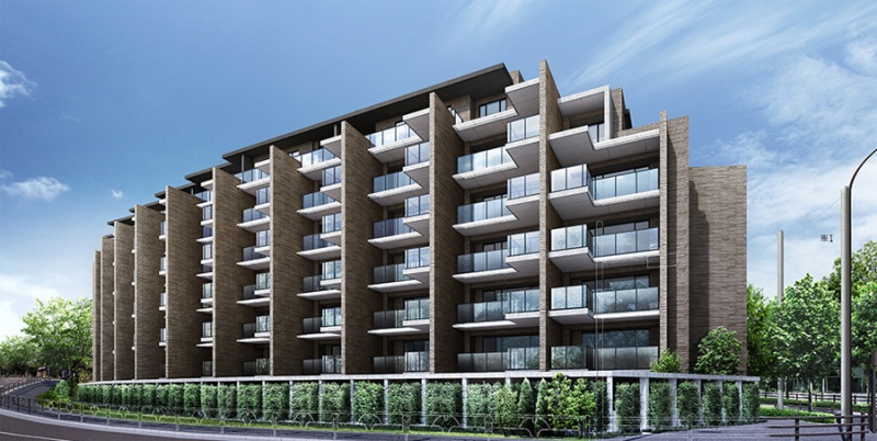 ファイル:ガーデンヒルズ四ツ谷 迎賓の森外観(3).jpg