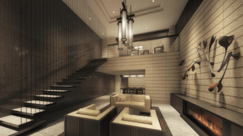 ブランズ上目黒諏訪山　ラウンジ完成予想図