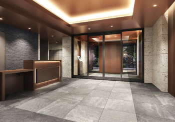 ワイズエステムコート首里儀保駅前　エントエランスホール完成予想図