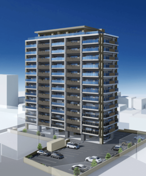 ミルコマンション三原サンライズ　外観完成予想図