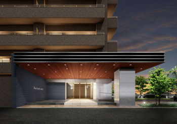 ロイヤルガーデン今治南大門　エントランスアプローチ完成予想図