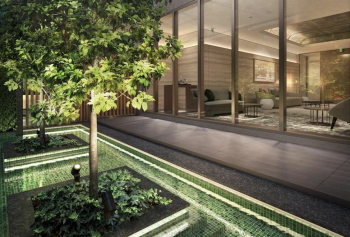 ザ レジデンス 三番町　ウォーターフィーチャー(水盤)完成予想CG