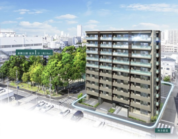 ファミリアーレ神宮東IIパーク・テラス　外観完成予想図1