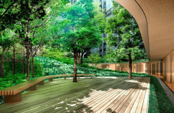 三田ガーデンヒルズ　中庭完成予想図1