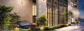 （仮称）グランドパレス下到津　エントランスアプローチ完成予想図