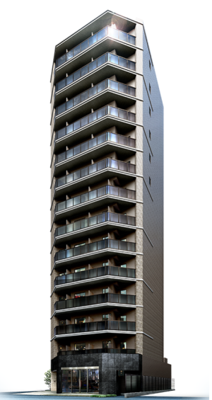 オープンレジデンシア中野ステーションサイド　外観完成予想CG