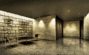 オーヴィジョン二日市駅　エントエランスホール・ラウンジ完成予想図