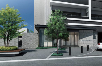 サーパスサンフラワー通り東　エントランスアプローチ完成予想CG