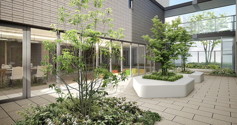 ファイル:シエリア西宮武庫川 中庭完成予想図.png