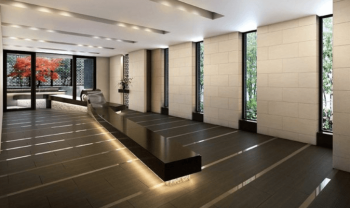 プレミスト堅田　エントエランスホール ラウンジ完成予想図完成予想図