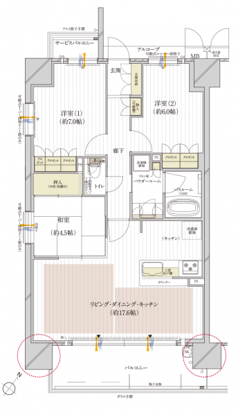 ファイル:Aタイプ 3LDK 淀川区161029.png