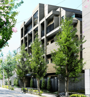 オープンレジデンシア茗荷谷　外観完成予想図