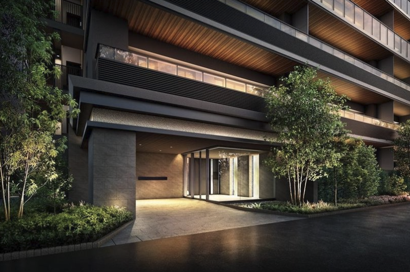 ファイル:オーベル六町レジデンス エントエランスアプローチ完成予想図.png