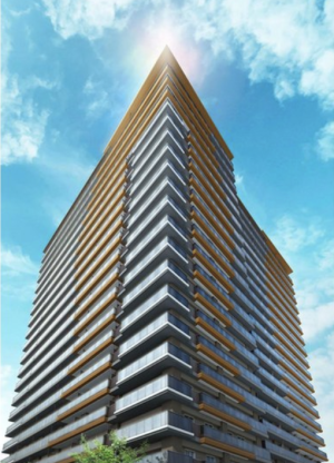 ASUTO RESIDENTIAL THE TOWER　外観完成予想図2