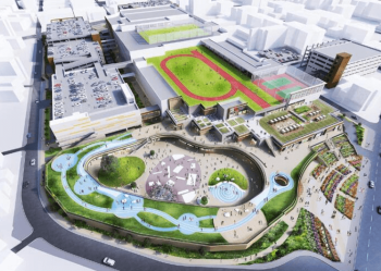 ブライトクロス博多　ショッピングモール完成予想図