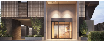 ルジェンテ上野松が谷　エントエランスアプローチ完成予想図