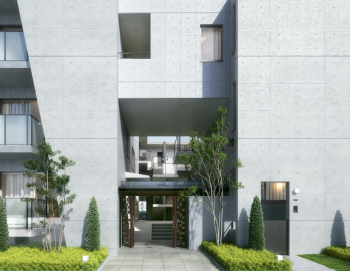 阿佐ヶ谷ハウス　エントランスアプローチ完成予想CG