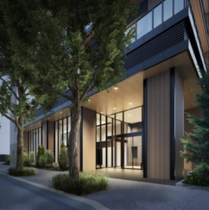 シティタワー札幌ザ・レジデンス　エントエランスアプローチ完成予想図