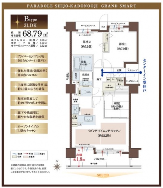 ファイル:パラドール四条葛野大路 グラン・スマートbtype.JPG