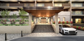 エクセレントシティ新松戸グラン　エントランスアプローチ完成予想CG