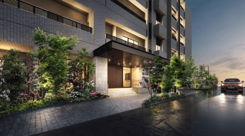 ファイル:グランドパレス百道 エントランスアプローチ完成予想図.png