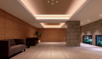 プレシス豊田レジデンス　エントエランスホール完成予想図